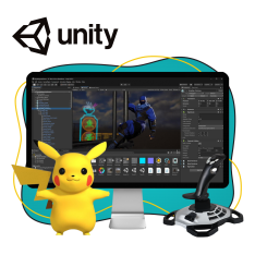 Мир игр на Unity 2D на популярном движке + AI-помощники - КИБЕРшкола программирования для детей, компьютерные курсы для школьников, начинающих и подростков - KIBERone г. Курганинск
