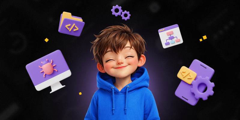 Идеальный сайт с нуля: код, дизайн и AI-помощник - КИБЕРшкола программирования для детей, компьютерные курсы для школьников, начинающих и подростков - KIBERone г. Курганинск